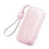 Powerbank 20000mAh 22.5W z wyświetlaczem kablem EnerFill FC21 Qpow 3 Ultra - różowy
